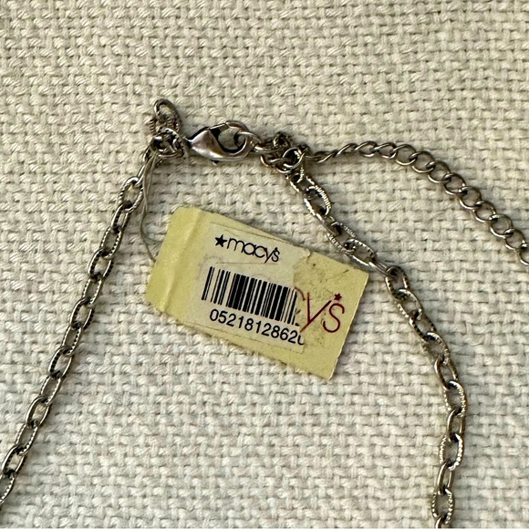 Macy’s - NWT - Large Druzy statement necklace amber like colour - Picture 3 of 5